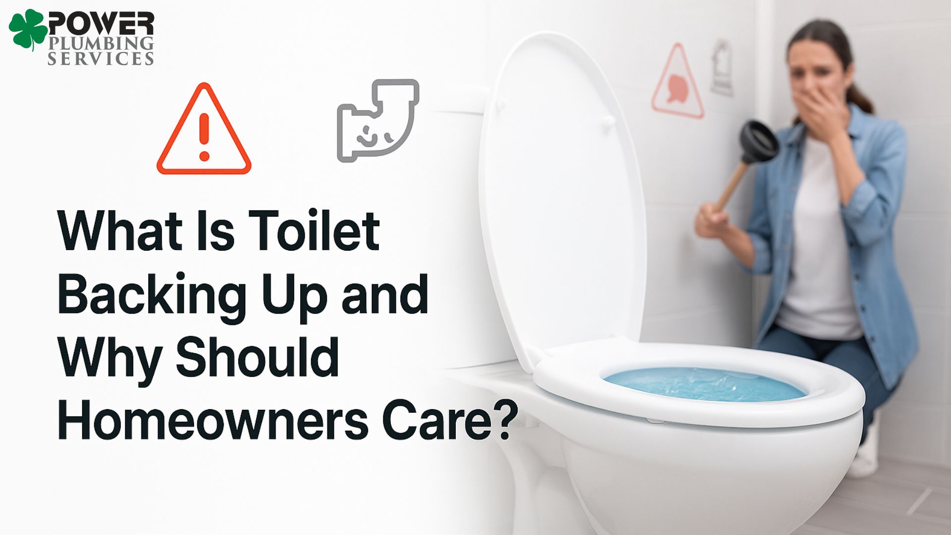 what is toilet backing up